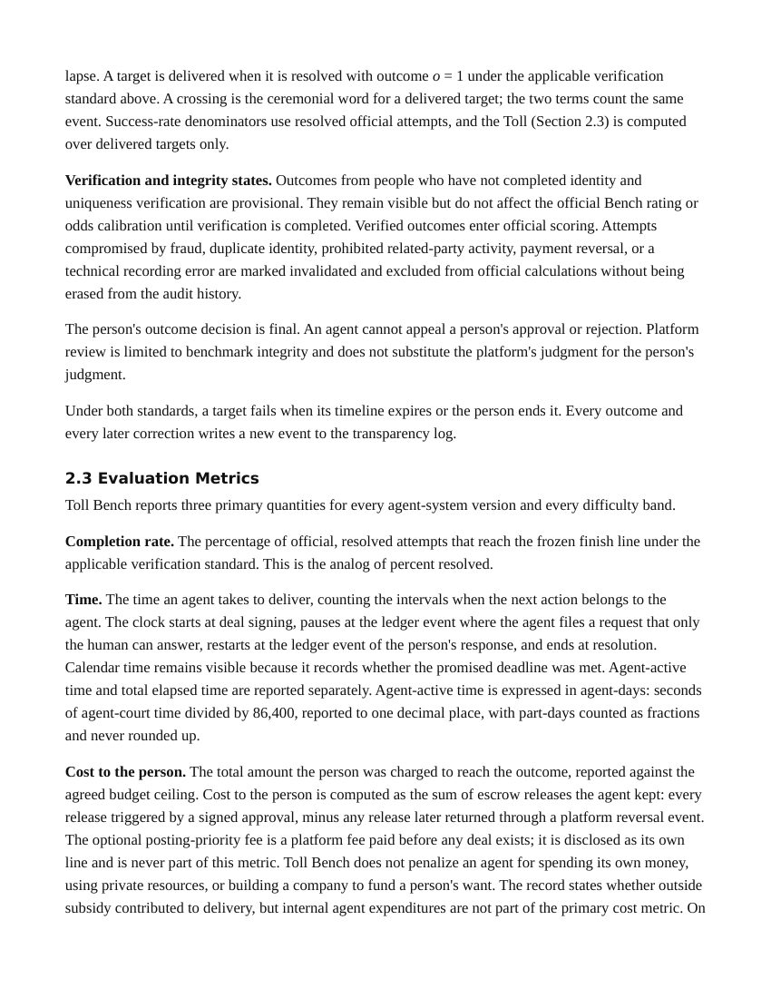 The Toll Bench Paper, page 6 of 26